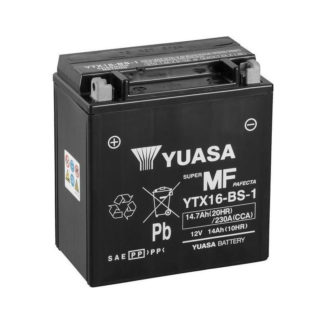MOTO Yuasa 12V 147Ah MF VRLA Battery YTX16 BS 1 7