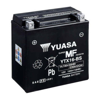 MOTO Yuasa 12V 147Ah MF VRLA Battery YTX16 BS 8