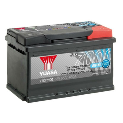 Yuasa 12V 65Ah EFB Start Stop Battery YBX7100 7
