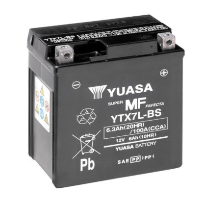 Yuasa 12V 6Ah MF VRLA Battery AGM YTX7L BS 7