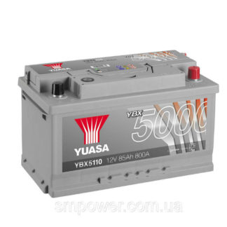 Yuasa 12V 85Ah Silver High Performance Battery YBX5110 7
