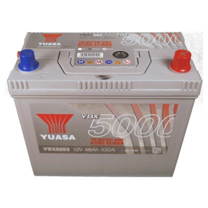 yuasa 12v 48ah 430a silver car battery ybx5053 hsb053 8583 p 7